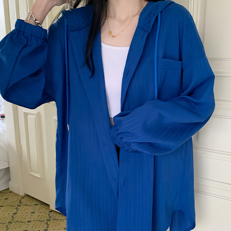 蜜略大码显瘦宽松防晒服