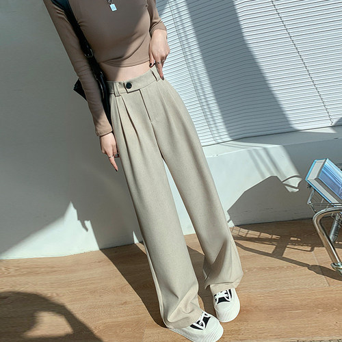 蜜略夏季大码显瘦阔腿裤