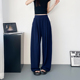 显瘦宽松阔腿裤 薄款 女夏季 高腰遮胯松紧山本裤 冰丝大码 胖mm休闲裤