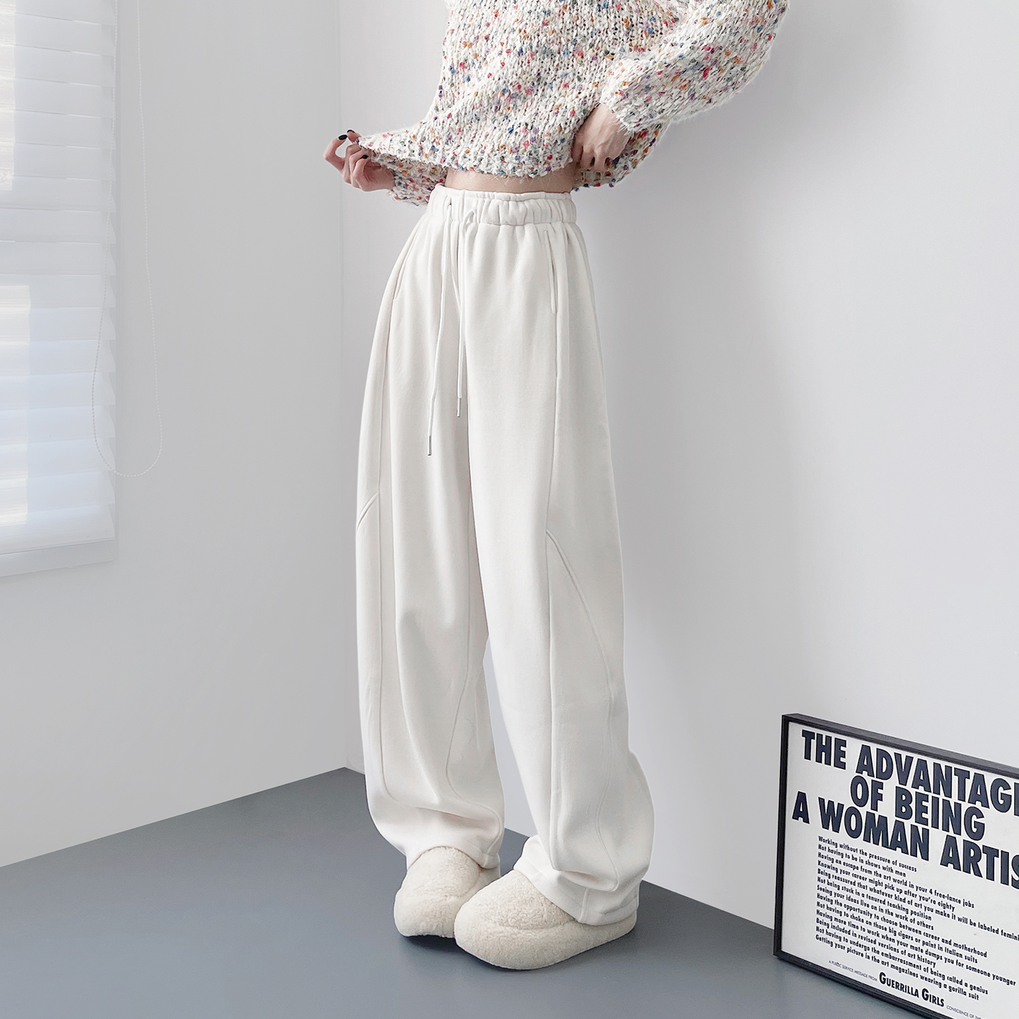 蜜略大码胖mm冬季休闲裤梨形身材