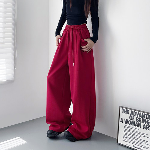 蜜略大码胖mm秋季休闲裤梨形身材