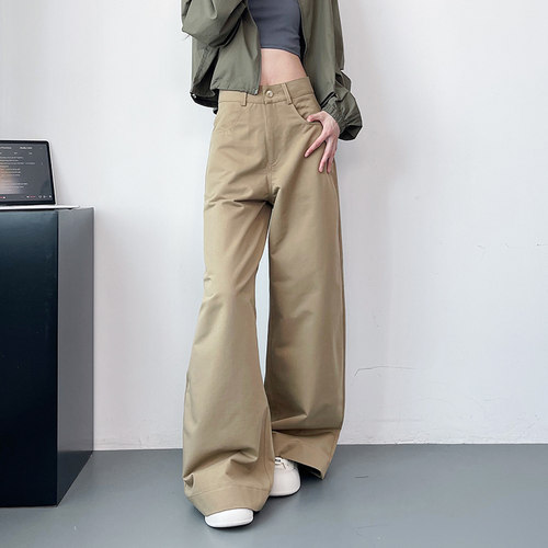 蜜略大码宽松微喇阔腿裤领券下单