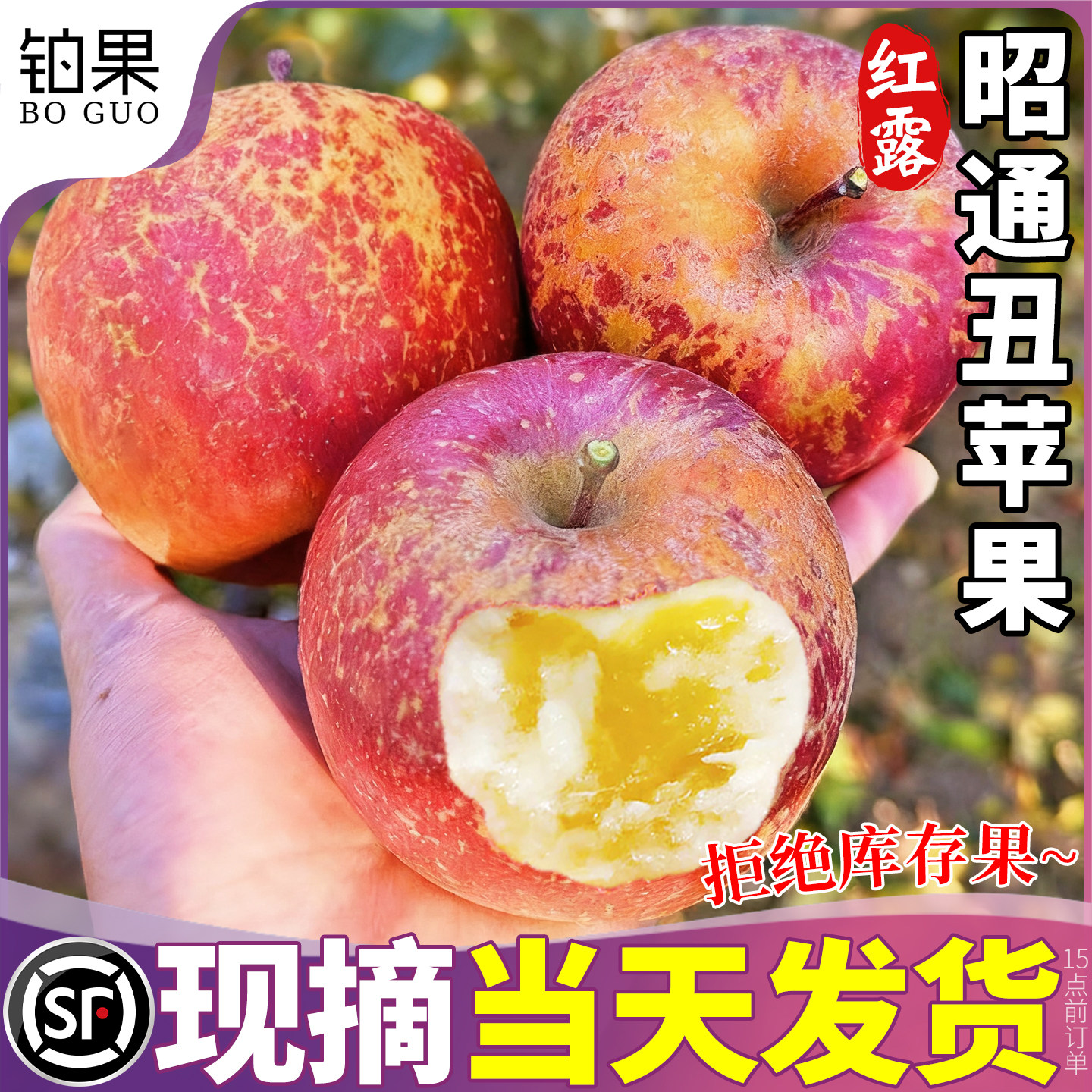 正宗昭通丑苹果顺丰现摘当天发