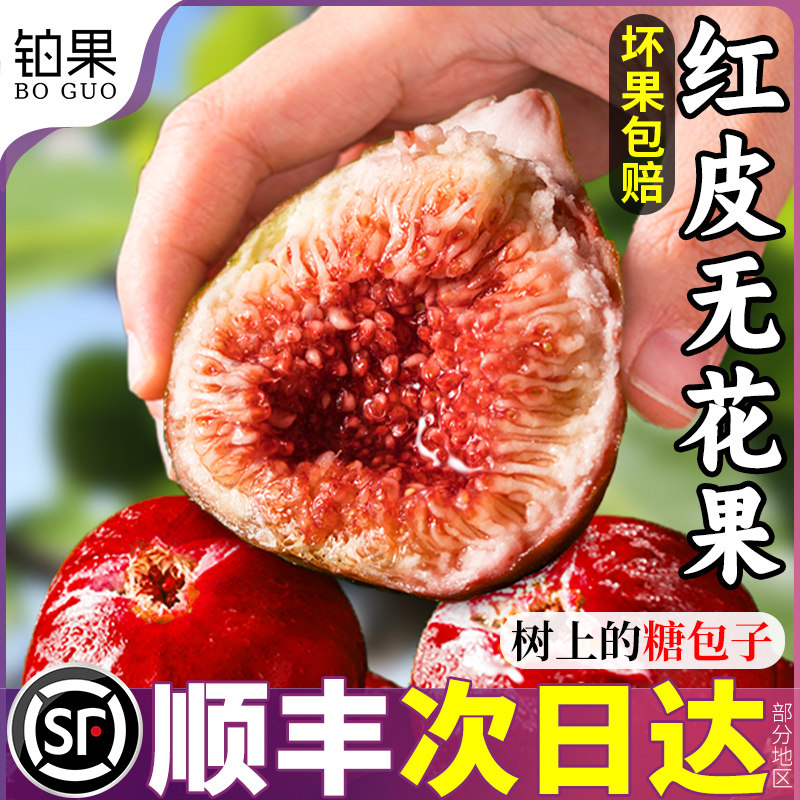 顺丰格莱斯特当季红皮无花果5斤