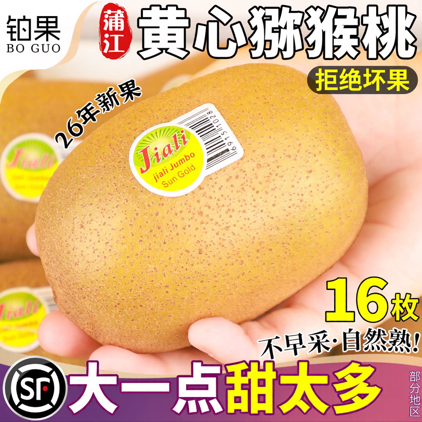 顺丰丨坏果包赔丨超大黄心猕猴桃