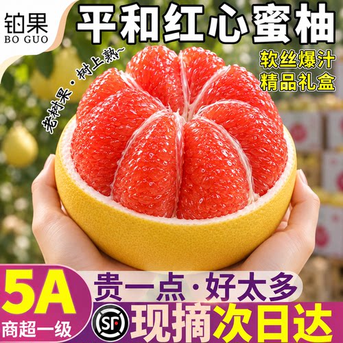 顺丰当天发丨正宗平和红心蜜柚