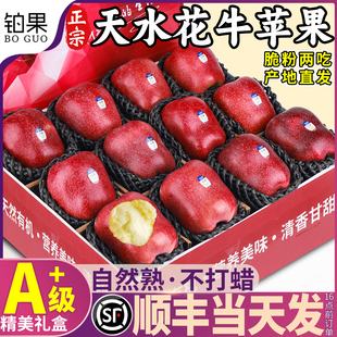 顺丰礼盒甘肃天水花牛苹果新鲜水果红蛇时令粉面辅食刮泥整箱包邮