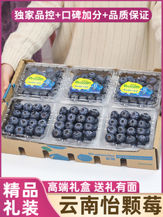 12盒礼盒装 顺丰云南怡颗莓蓝莓鲜果当季 孕妇水果新鲜甜蓝美莓整箱