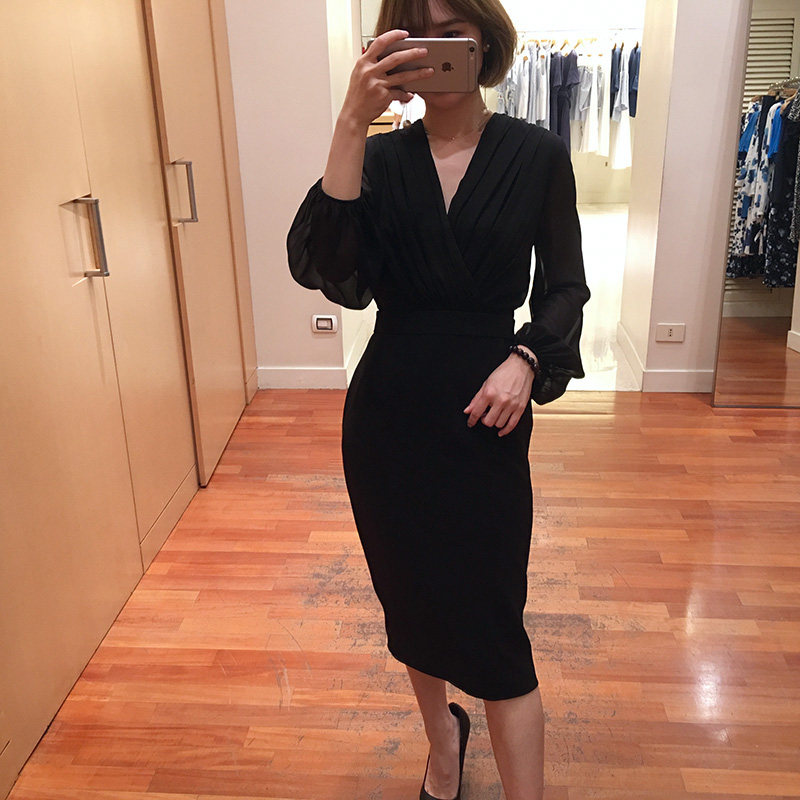 Òâ´óÀû´ú¹ºMaxMara18Çﶬ´¿É«VÁ쳤ÐäÐÞÉíͨÇÚÁ¬ÒÂȹŮװjuanita