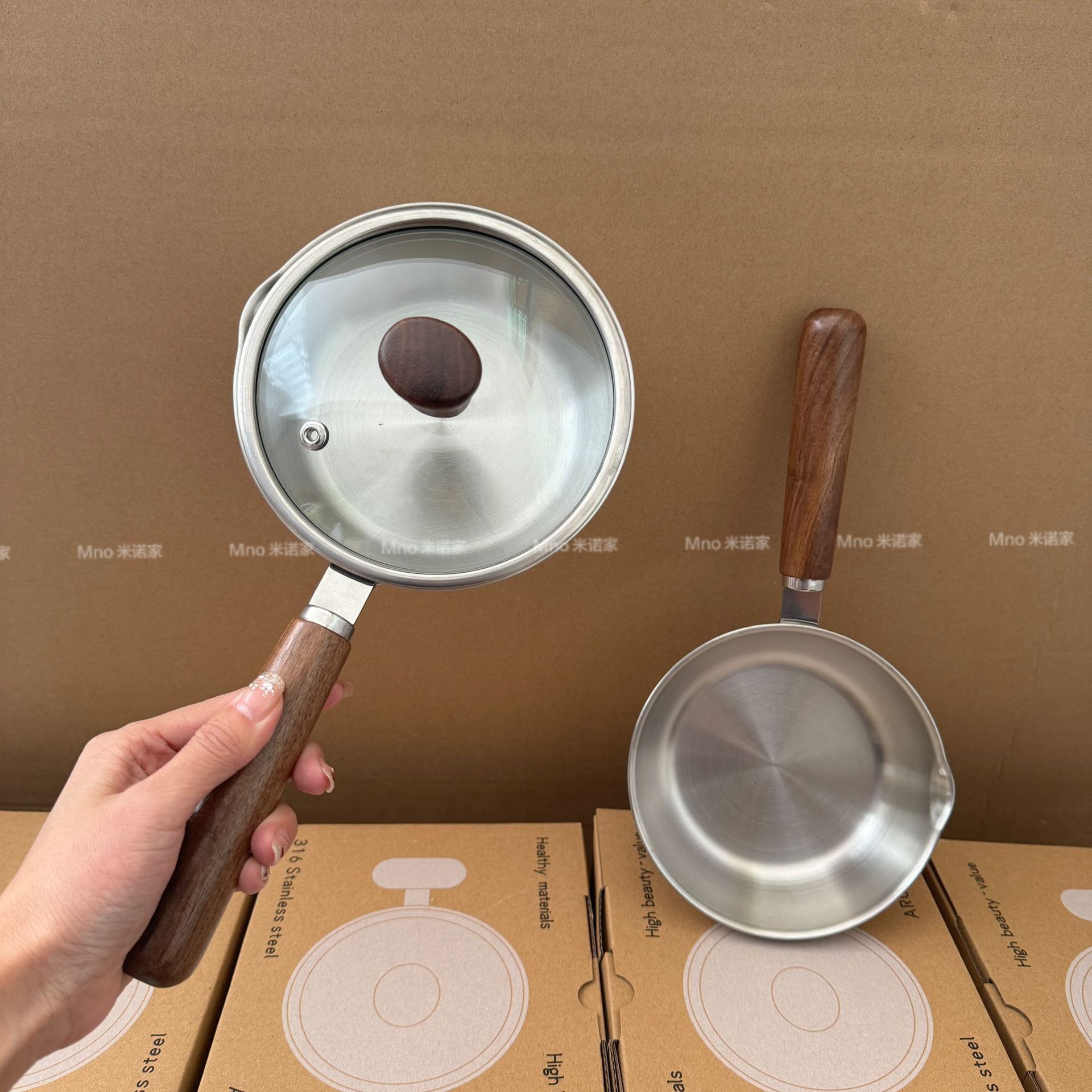 米诺家316钢胡桃木榉木大