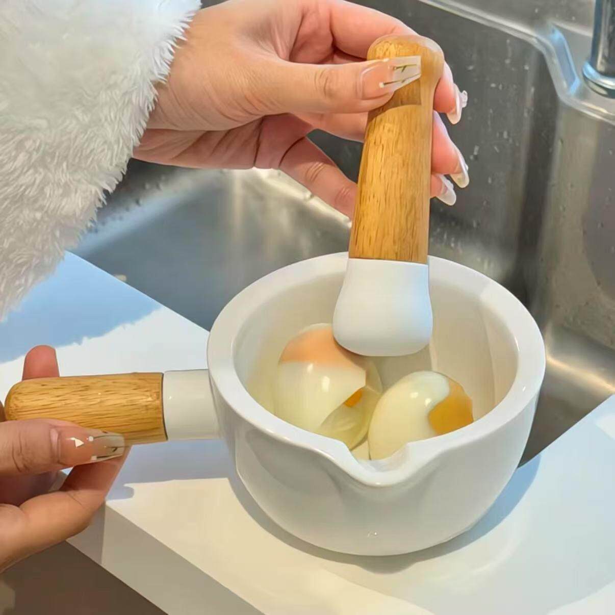 【新家的100个快递】陶瓷捣泥器蒜泥宝宝副食品工具鸡蛋酱捣蒜神