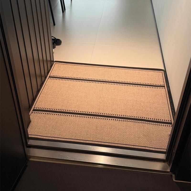 中古风入户门地垫家用门垫进门可剪裁防滑垫除尘丝圈脚垫2025新款