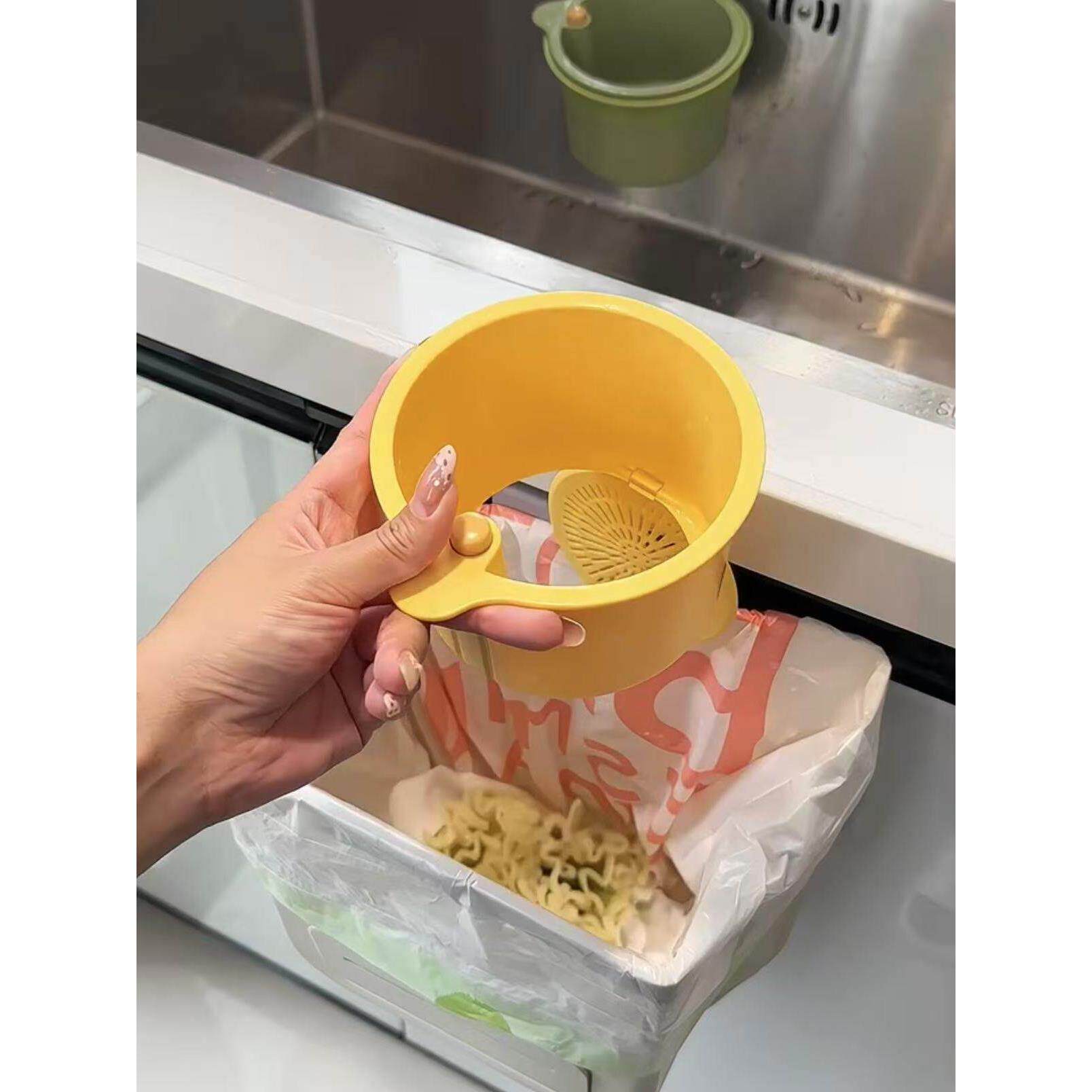 厨房水槽剩余过滤器水龙头排水篮挂袋洗碗海绵储物架游泳池挂篮