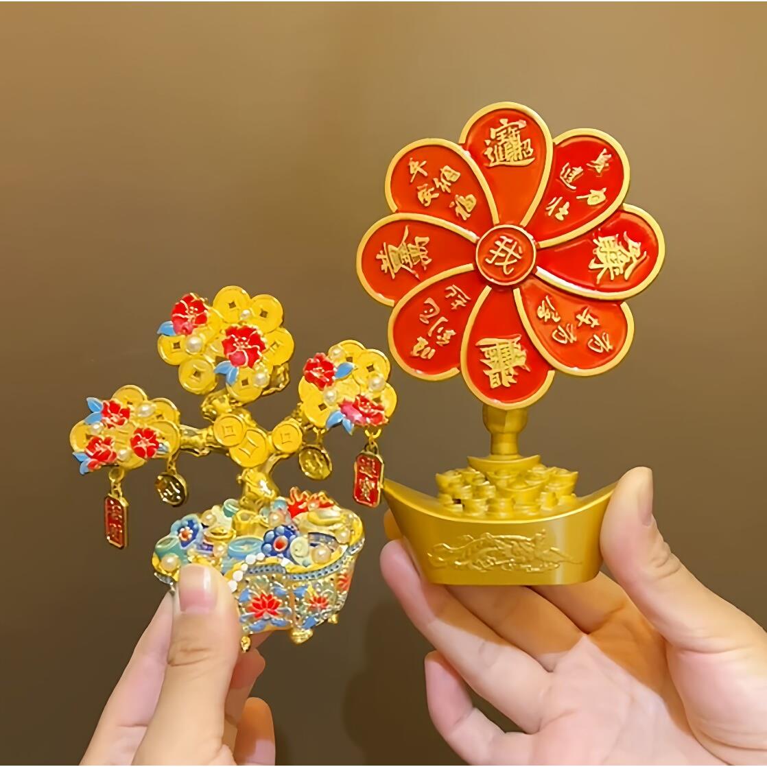 发财树工位玄学摆件时来运转新年礼物桌面装饰品店里招财小摆件