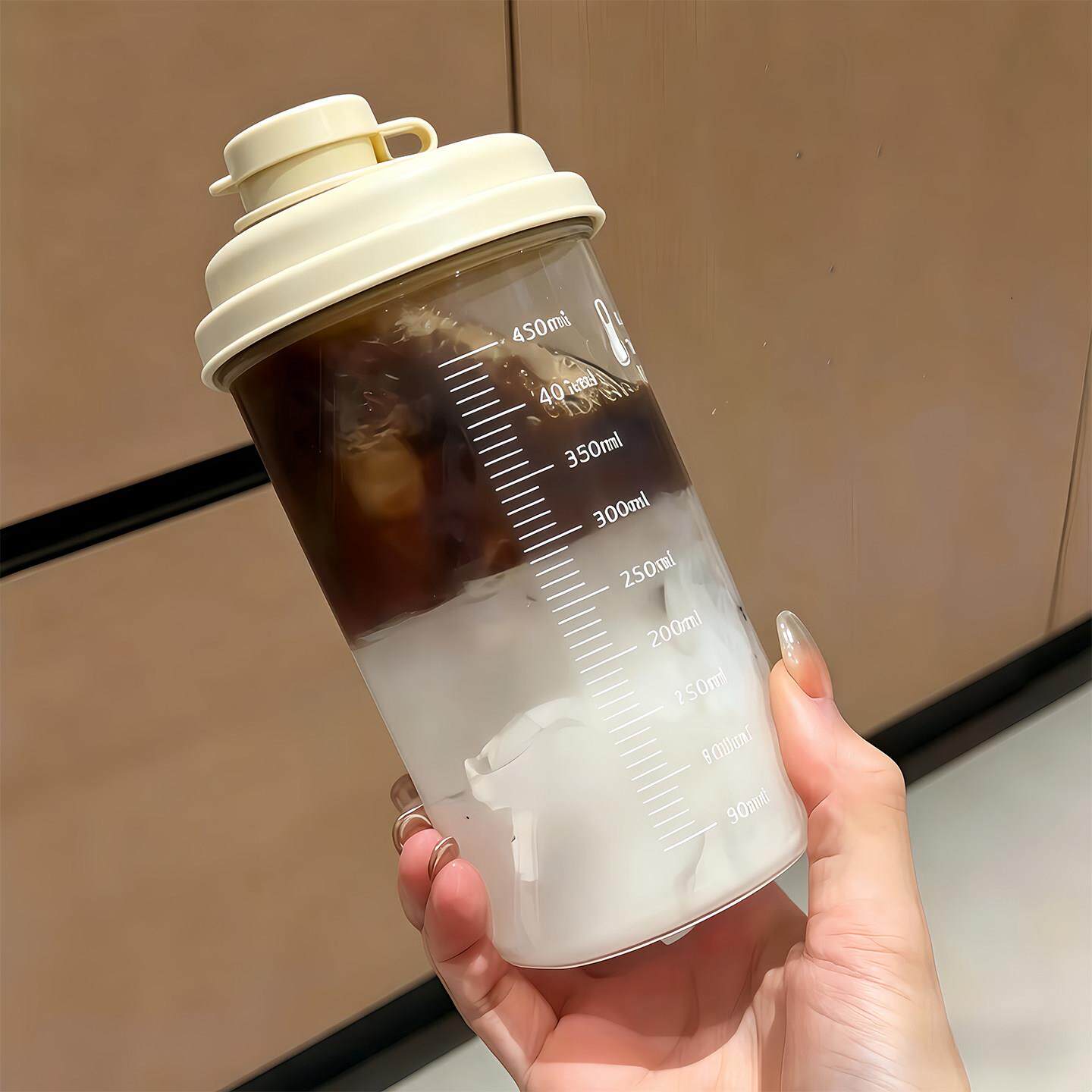 咖啡冰杯反复使用外带冷泡杯饮料冷萃杯食品级制冰盒带刻度保鲜杯