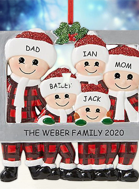 2022 Christmas Decoration DIY Personalized Lovely Family Sno