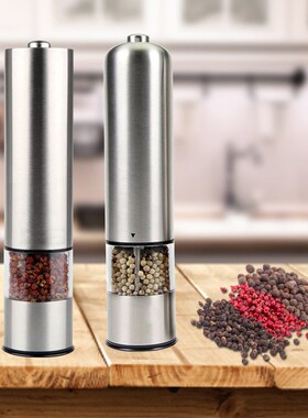 Electric Salt and Pepper Grinder Set Shaker Mills Adjustable