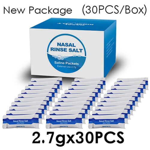 Nasal Wash Salt Rinse Mix Allergic Rhinitis Relief Nose Cav