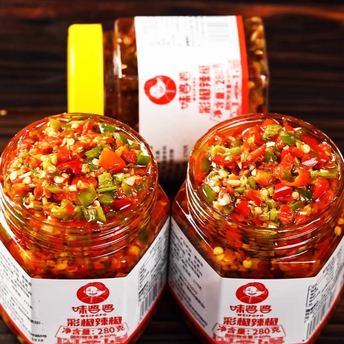 辣椒酱下饭菜小米椒拌饭湖南特产