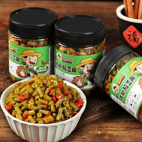 香辣酸豆角280克农家自制下饭菜
