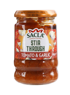 意大利Sacla萨克拉意面酱香蒜怒火橄榄樱桃番茄美味营养即食