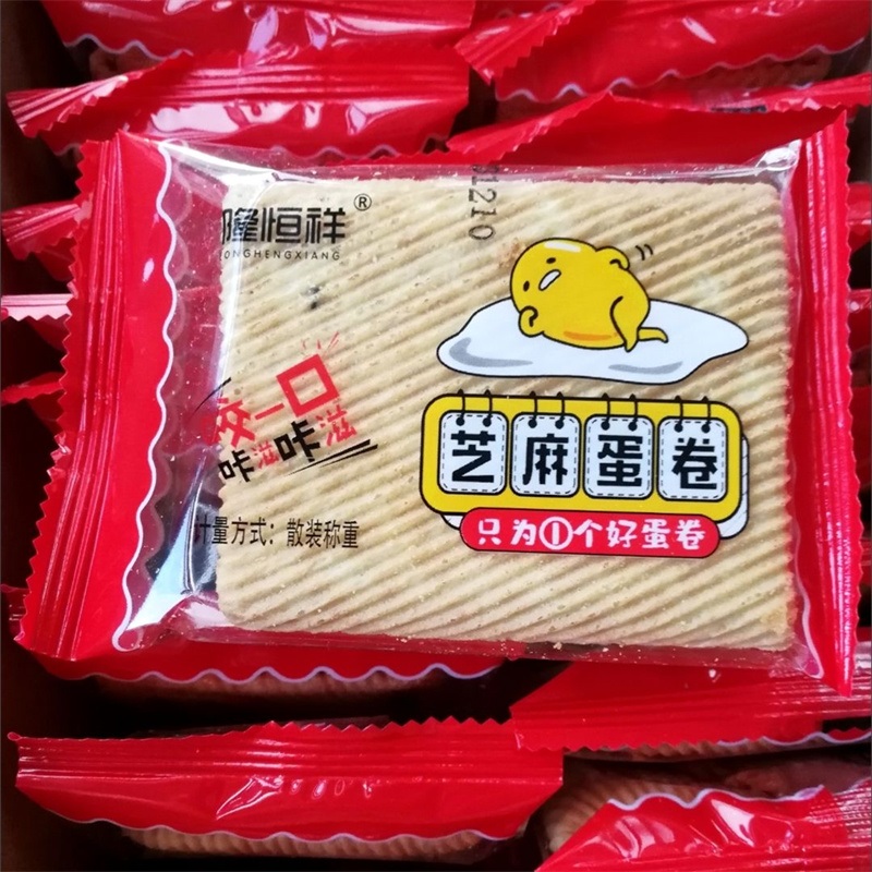 促销手工鸡蛋卷一箱酥脆芝麻薄脆饼干早餐零食小吃凤凰卷特价整箱