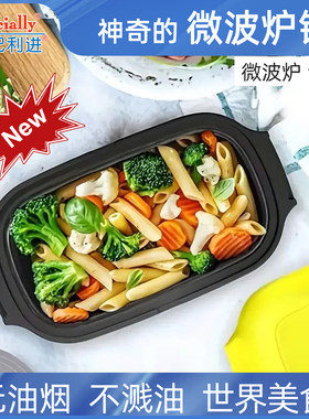 世纪利进出口欧美微波炉专用烹饪焗饭煎蛋烤翅烧烤锅