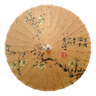 油纸伞伞防雨水墨梅花中国风旗袍古风拍摄舞蹈伞复古餐厅装饰吊顶