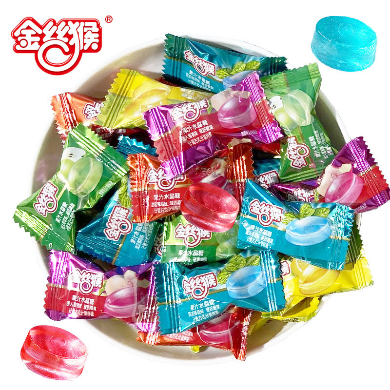 山姆冠名果汁水晶糖什锦味水果味硬糖散装结婚喜糖休闲零食糖果