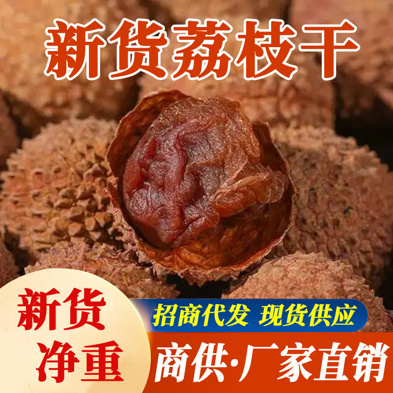 山姆冠名新货荔枝干500克福建特产肉厚核小袋装糯米糍荔枝干货商