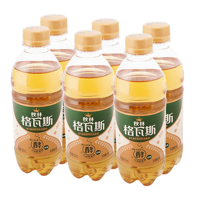 山姆冠名厂家 代发俄罗斯风味饮料秋林格瓦斯 350ml*6瓶面包发酵