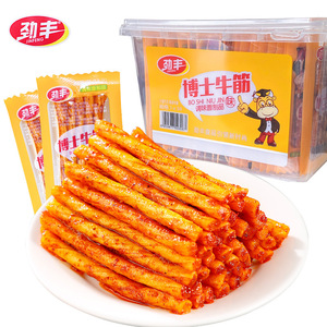 山姆冠名劲丰博士牛筋辣条儿时怀旧辣片棒面筋麻辣豆筋素牛筋童年