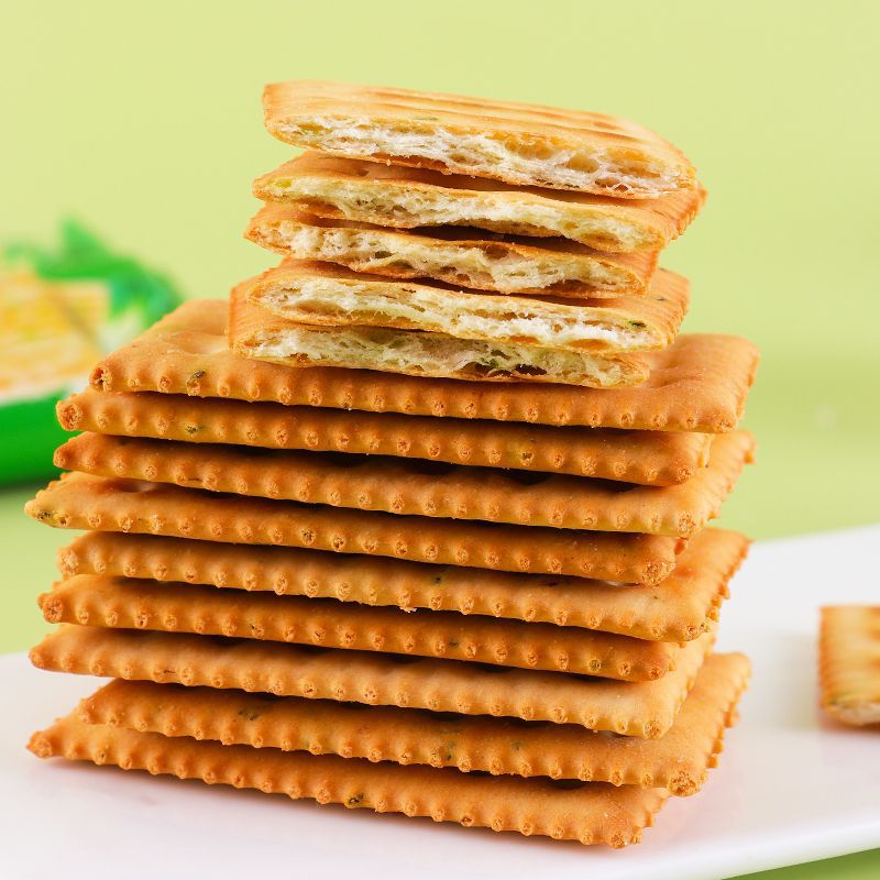 山姆冠名梳打饼干香葱味苏打饼咸味小饼代餐食品办公室休闲小跨境