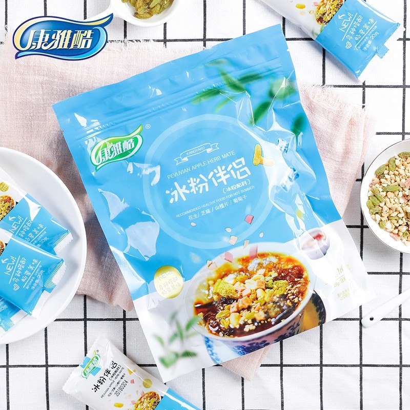 山姆冠名康雅酷冰粉配料组合20gX8小袋商用四川冰粉粉伴侣白凉粉