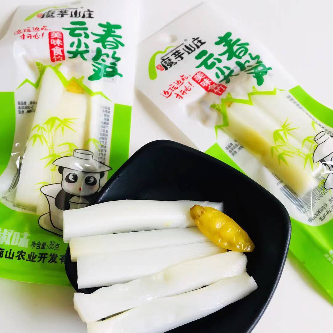 山姆冠名魔芋山庄泡椒云尖春笋椒脆笋开袋即食酸辣新鲜美味食竹30