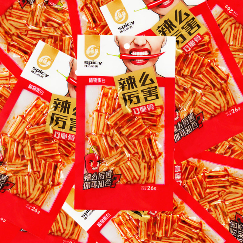 山姆冠名春福盈辣么厉害脆骨粉皮辣条香辣麻辣凉皮豆制品零食小吃
