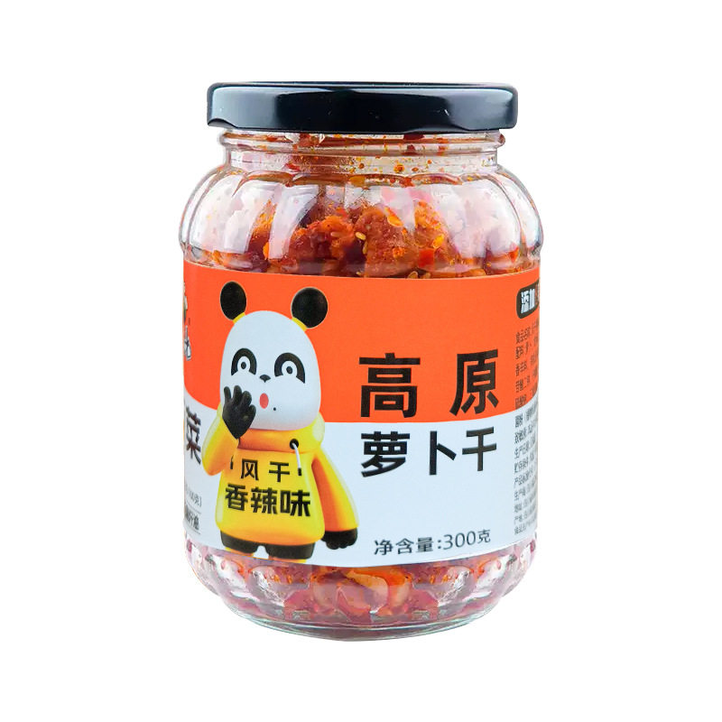 山姆冠名饭扫光 风干香辣味高原萝卜干300g/罐 香辣下饭榨菜瓶装