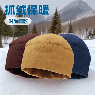 秋冬亚马逊帽子欧美海军陆战队战术加厚男士户外保暖防风抓绒帽子