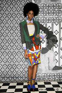 羊毛呢麦呢短大衣 撞色拼接七分袖 medusa大牌欧美风发布会走秀款