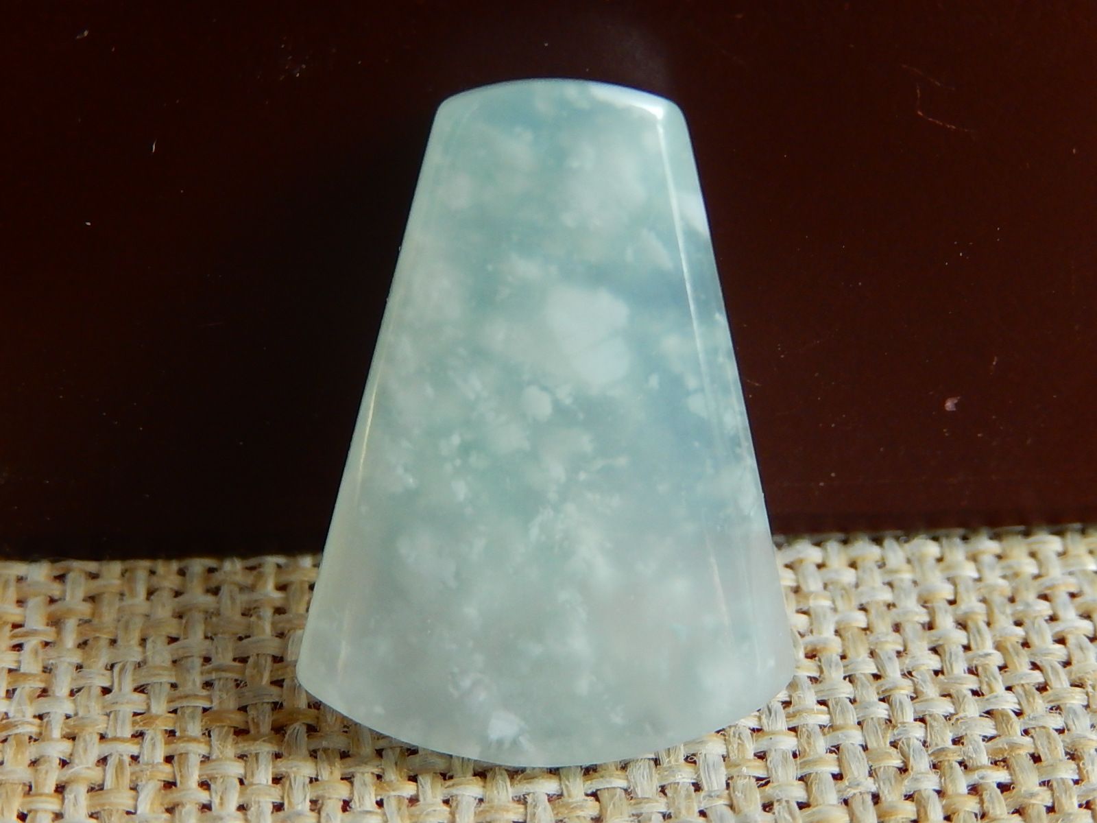 缅甸天然A货翡翠原石明料玉石毛料冰飘雪花棉片料无事牌挂件F7208