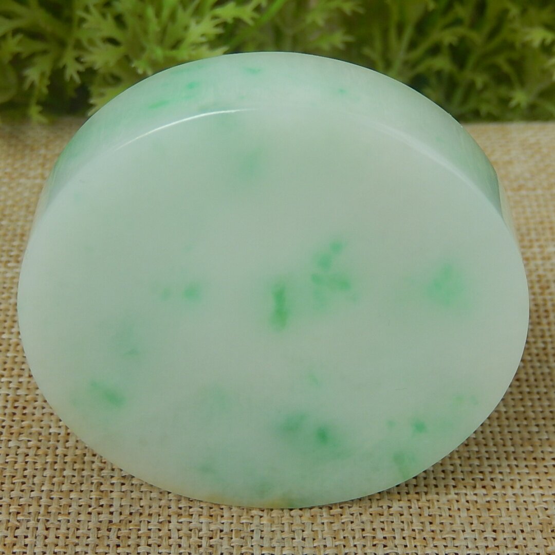 缅甸天然A货翡翠原石半明料玉石毛料冰糯种飘绿手镯芯边角料K7953