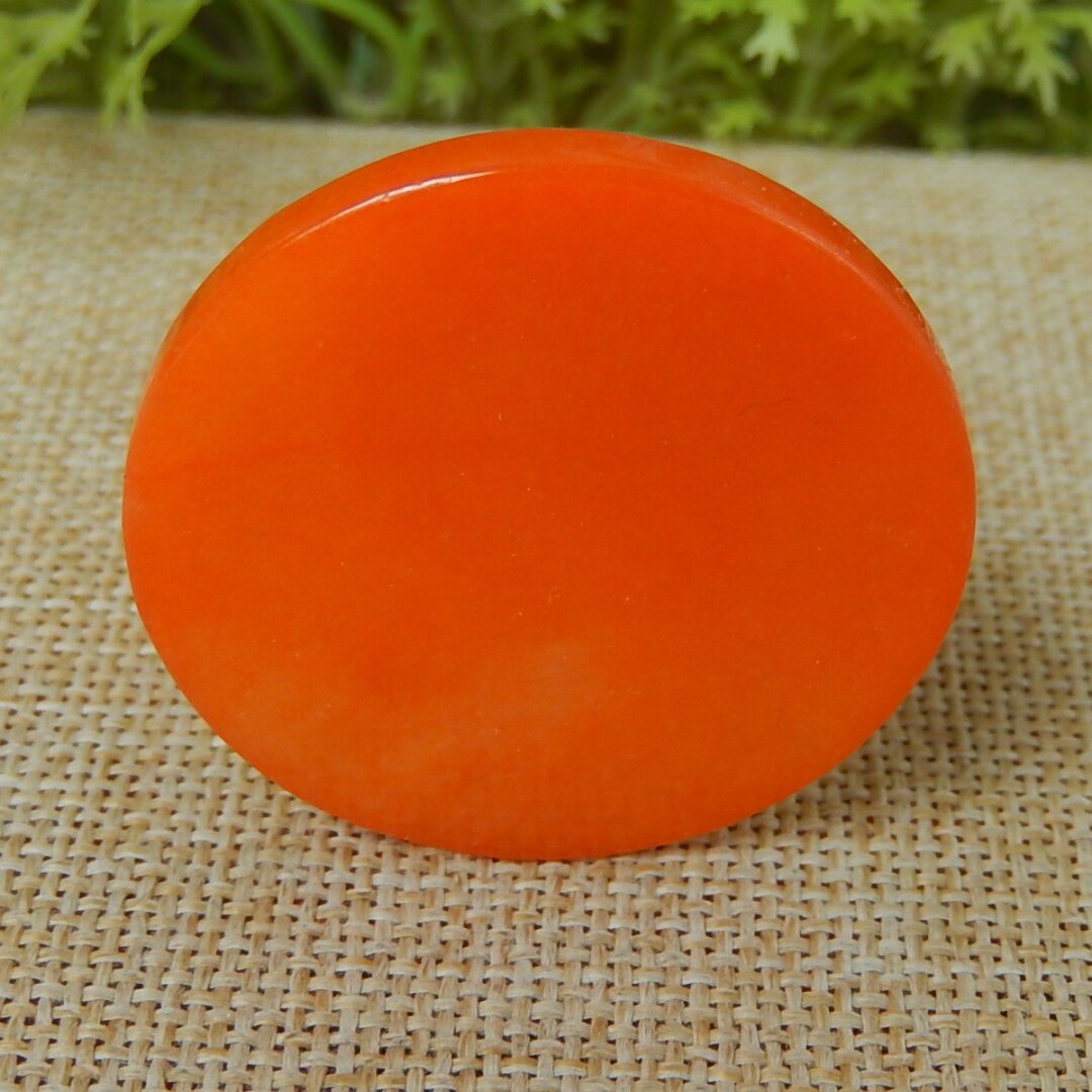 缅甸A货翡翠原石明料玉石毛料大马坎满色红翡圆牌边角料挂件K7348