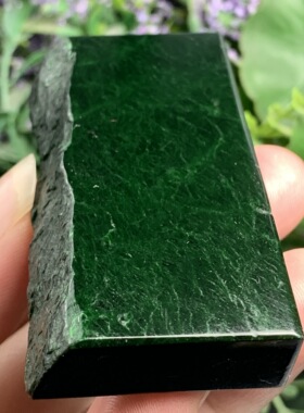 缅甸天然A货翡翠原石半明料玉石毛料带皮满色干青边角料挂件V1425