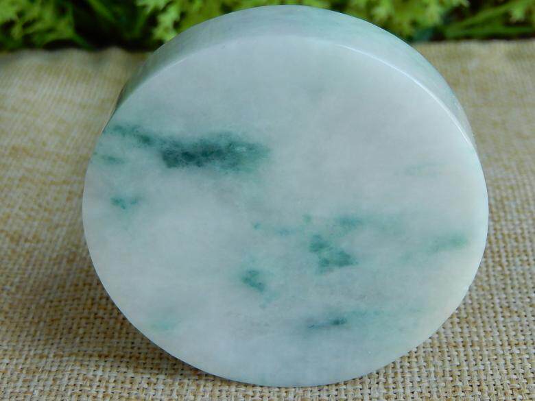 缅甸天然A货翡翠原石半明料玉石毛料冰糯种飘花手镯芯边角料F1964