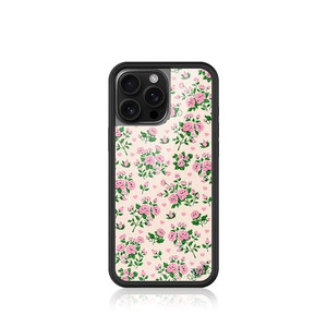 野花甜蜜约定苹果16Pro手机壳适用iPhone15/14//13/12Pro/Max/plus满屏玫瑰保护套硅胶防摔欧美时尚17