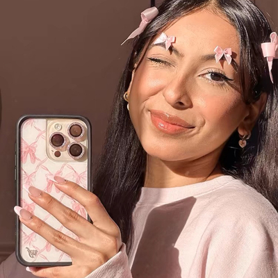 欧美f野花手机壳wf手机壳芭蕾舞鞋可爱猫咪Kitten Around适用iPhone16ProMax苹果16手机壳17保护套15/14/13