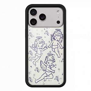 欧美f野花手机壳wf手机壳三个天使Cherubs苹果16Pro适用iPhone15/14ProMax手机壳Nailea Devora联名12防摔17
