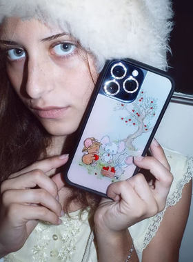 野花小鼠朋友Mice Friends苹果16Pro手机壳适用iPhone15/14/13ProMax/Plus全包保护套硅胶欧美17防摔