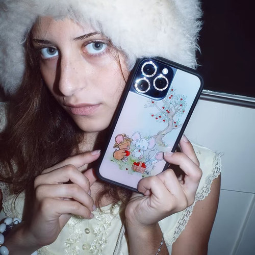 野花小鼠朋友Mice Friends苹果16Pro手机壳适用iPhone15/14/13ProMax/Plus全包保护套硅胶欧美17防摔