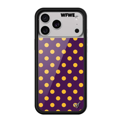 WF手机壳联名lower紫色蓝橙波点黑白波点手机壳适用苹果iPhone17/16/15/14/13/12Pro/Max硬壳保护套防摔air